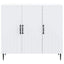 Sideboard Hvid 89 x 34,5 x 80 cm Konstrueret træ