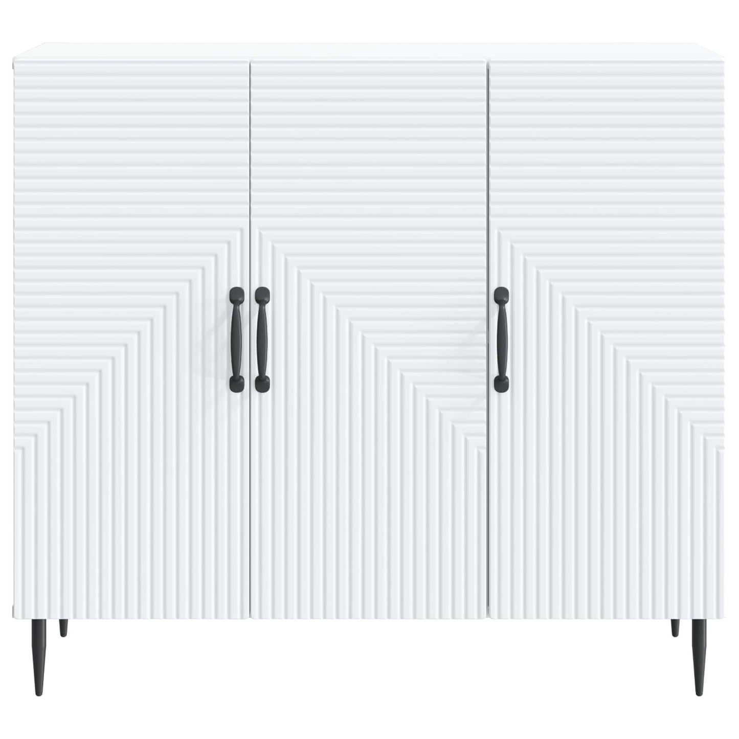 Sideboard Hvid 89 x 34,5 x 80 cm Konstrueret træ