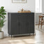 Sideboard Sort 89 x 34,5 x 80 cm Konstrueret træ