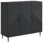 Sideboard Sort 89 x 34,5 x 80 cm Konstrueret træ