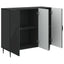 Sideboard Sort 89 x 34,5 x 80 cm Konstrueret træ