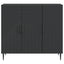 Sideboard Sort 89 x 34,5 x 80 cm Konstrueret træ