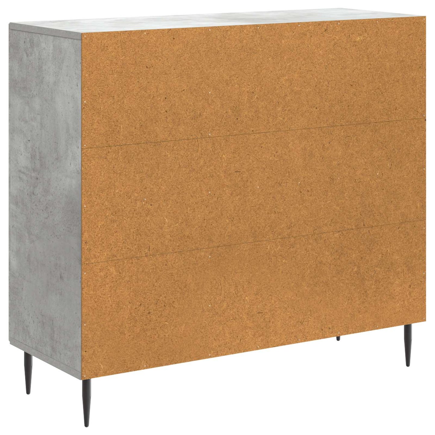 Sideboard Betongrå 89 x 34,5 x 80 cm Konstrueret træ