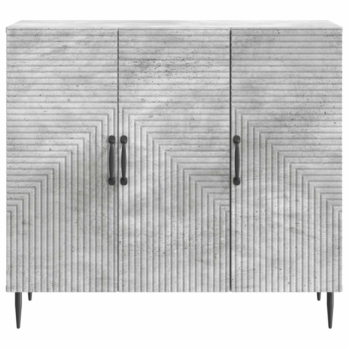 Sideboard Betongrå 89 x 34,5 x 80 cm Konstrueret træ