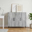 Sideboard Grå sonoma-eg 89 x 34,5 x 80 cm Konstrueret træ