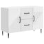 Sideboard Hvid højglans 89 x 34,5 x 60 cm Konstrueret træ