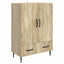 Sideboard Sonoma-eg 66 x 34,5 x 95 cm Konstrueret træ