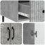 Sideboard med skuffe Betongrå 66 x 34,5 x 95 cm Konstrueret træ