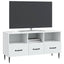 TV-skab med skuffe Hvid 102 x 34,5 x 50 cm Konstrueret træ
