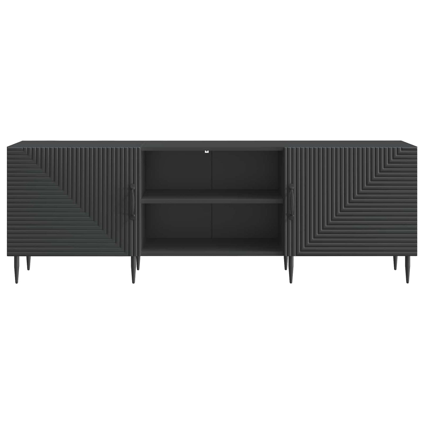 TV-skab Sort 150 x 31 x 50 cm Konstrueret træ