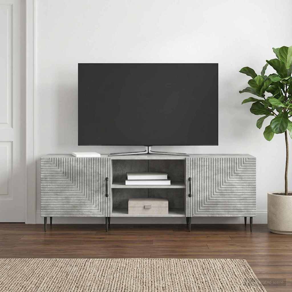 TV-skab Betongrå 150 x 31 x 50 cm Konstrueret træ