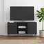 TV-skab Sort 102 x 34,5 x 50 cm Konstrueret træ