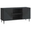 TV-skab Sort 102 x 34,5 x 50 cm Konstrueret træ