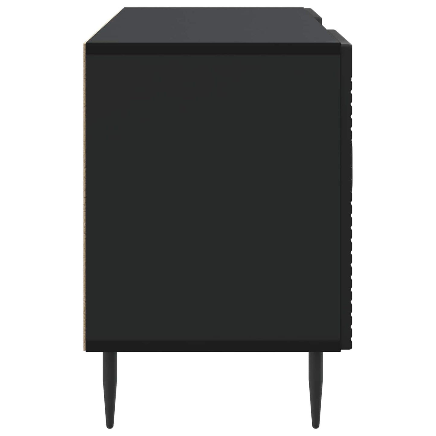 TV-skab Sort 102 x 34,5 x 50 cm Konstrueret træ