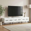 TV-skab Hvid højglans 147 x 34,5 x 30 cm Konstrueret træ