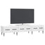 TV-skab Hvid højglans 147 x 34,5 x 30 cm Konstrueret træ