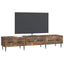 TV-skab med skuffe Røget eg 147 x 34,5 x 30 cm Konstrueret træ