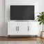TV-skab Hvid højglans 99 x 34,5 x 50 cm Konstrueret træ