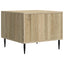 Sofabord med skuffe Sonoma-eg 49 x 50 x 40 cm Konstrueret træ