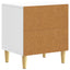 Sengebord 2 pcs Hvid højglans 43 x 34,5 x 48 cm Konstrueret træ