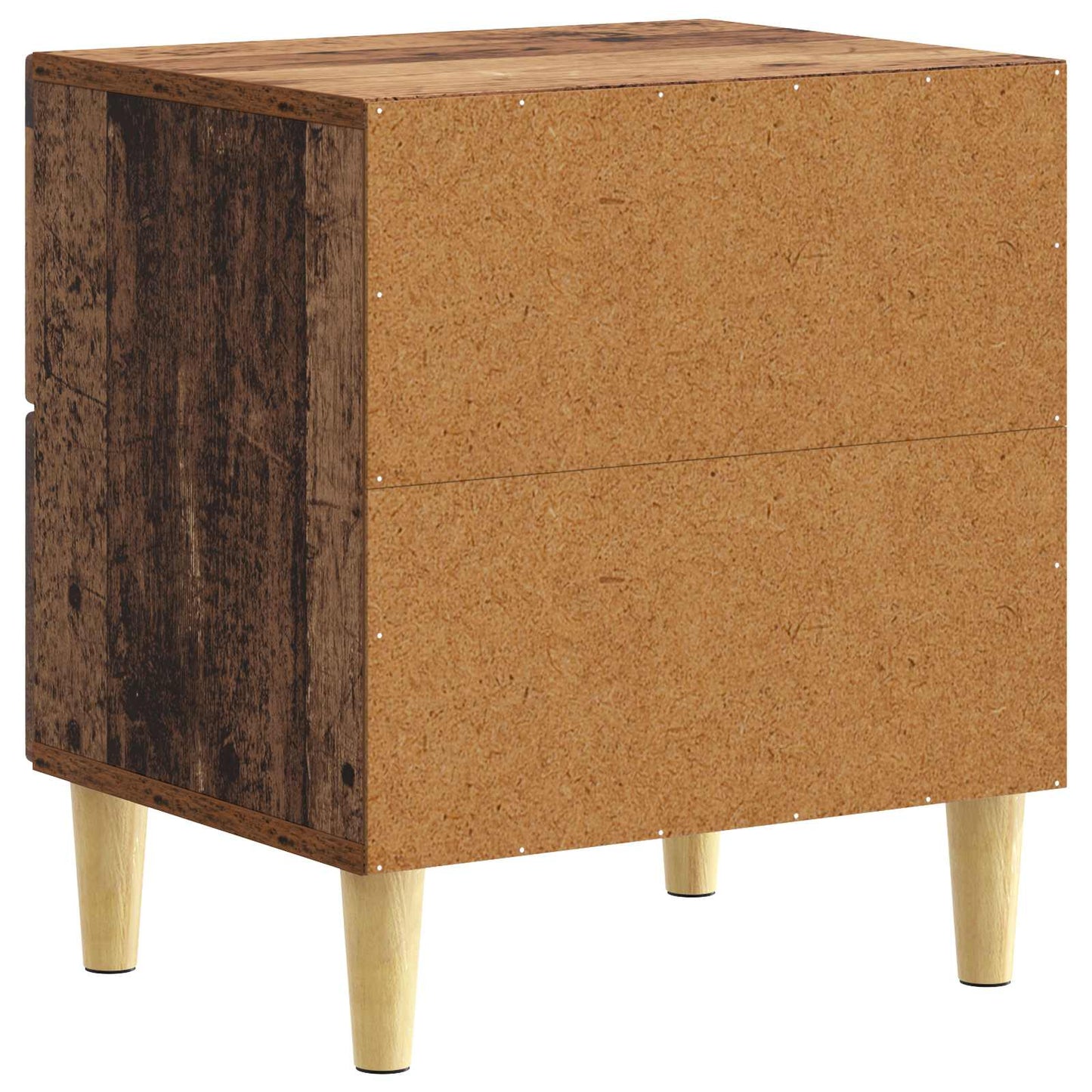 Sengebord 2 pcs Gammelt træ 43 x 34,5 x 48 cm Konstrueret træ
