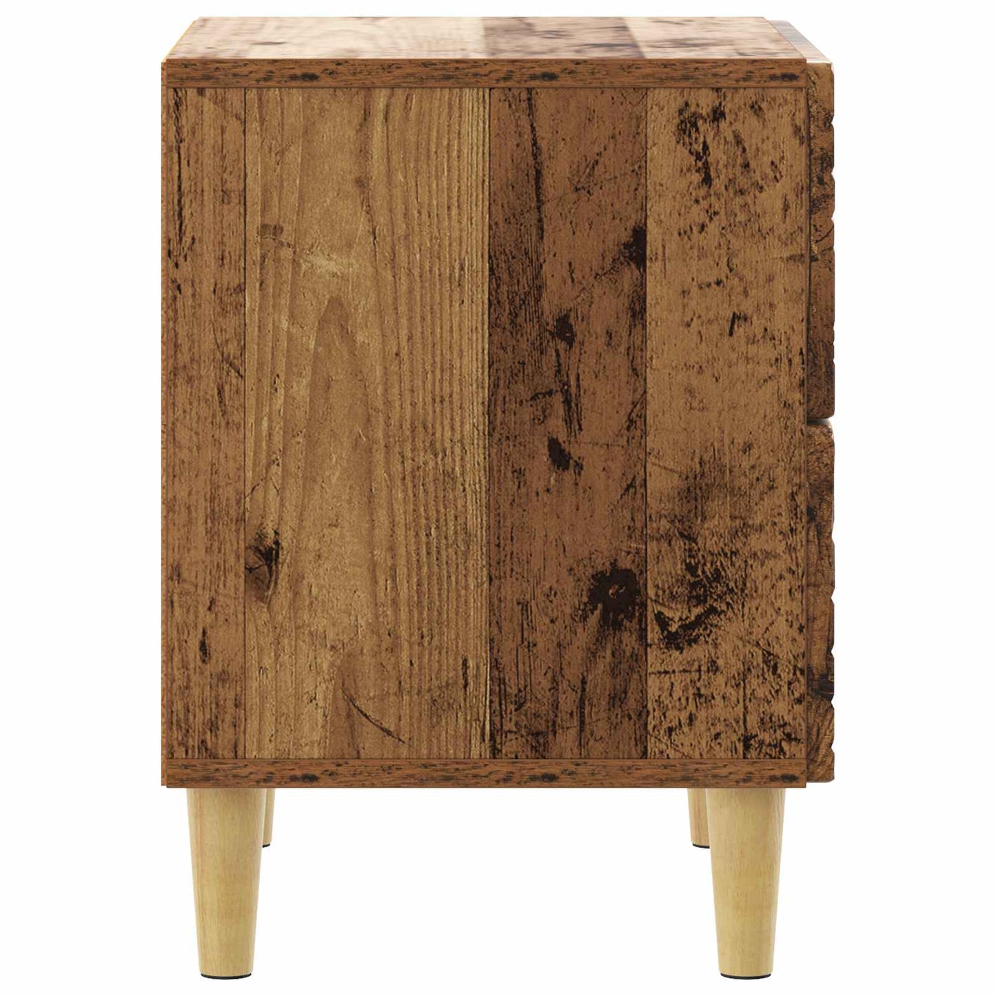 Sengebord 2 pcs Gammelt træ 43 x 34,5 x 48 cm Konstrueret træ