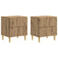 Sengebord 2 pcs Artisan-eg 43 x 34,5 x 48 cm Konstrueret træ
