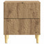 Sengebord 2 pcs Artisan-eg 43 x 34,5 x 48 cm Konstrueret træ