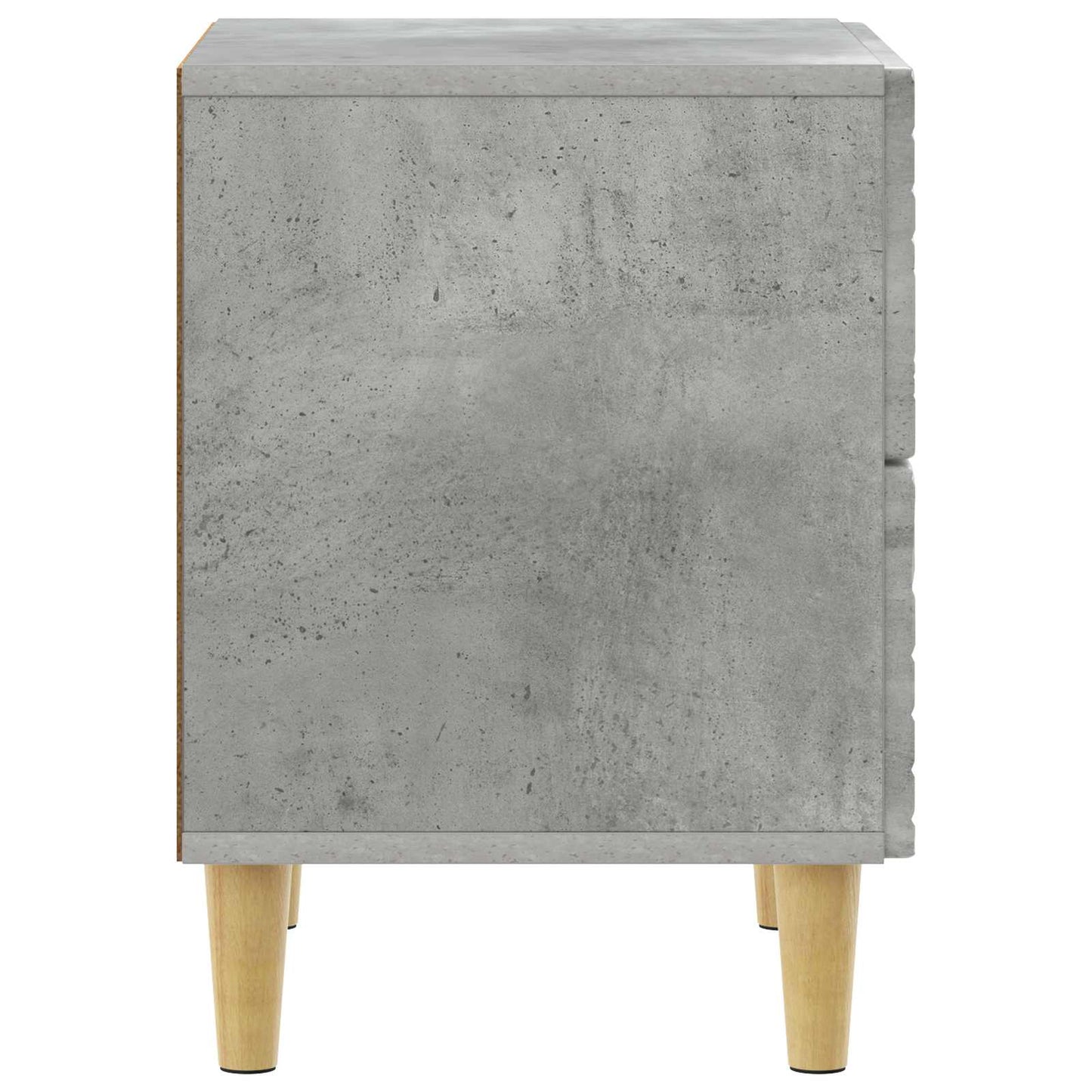Sengebord Betongrå 62 x 34,5 x 48 cm Konstrueret træ