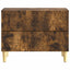 Sengebord Røget eg 62 x 34,5 x 48 cm Konstrueret træ