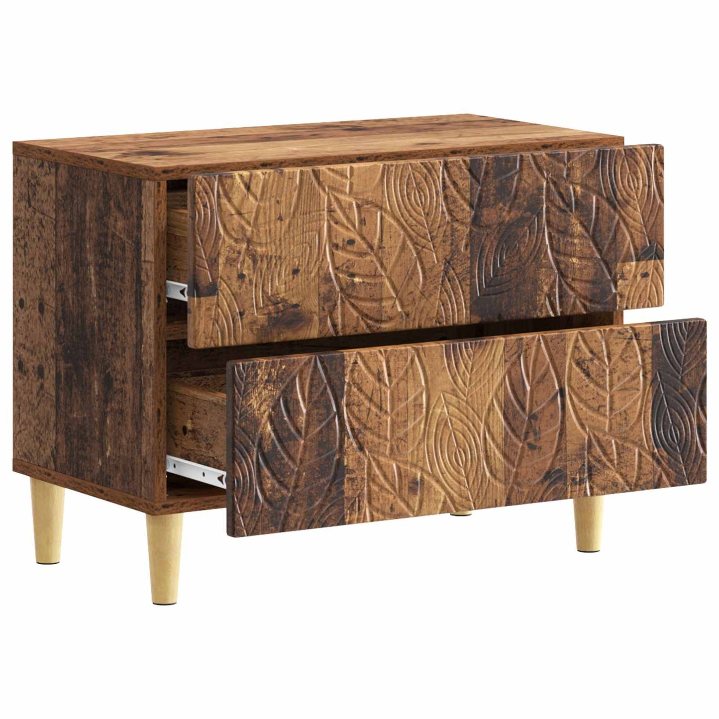 Sengebord Gammelt træ 62 x 34,5 x 48 cm Konstrueret træ