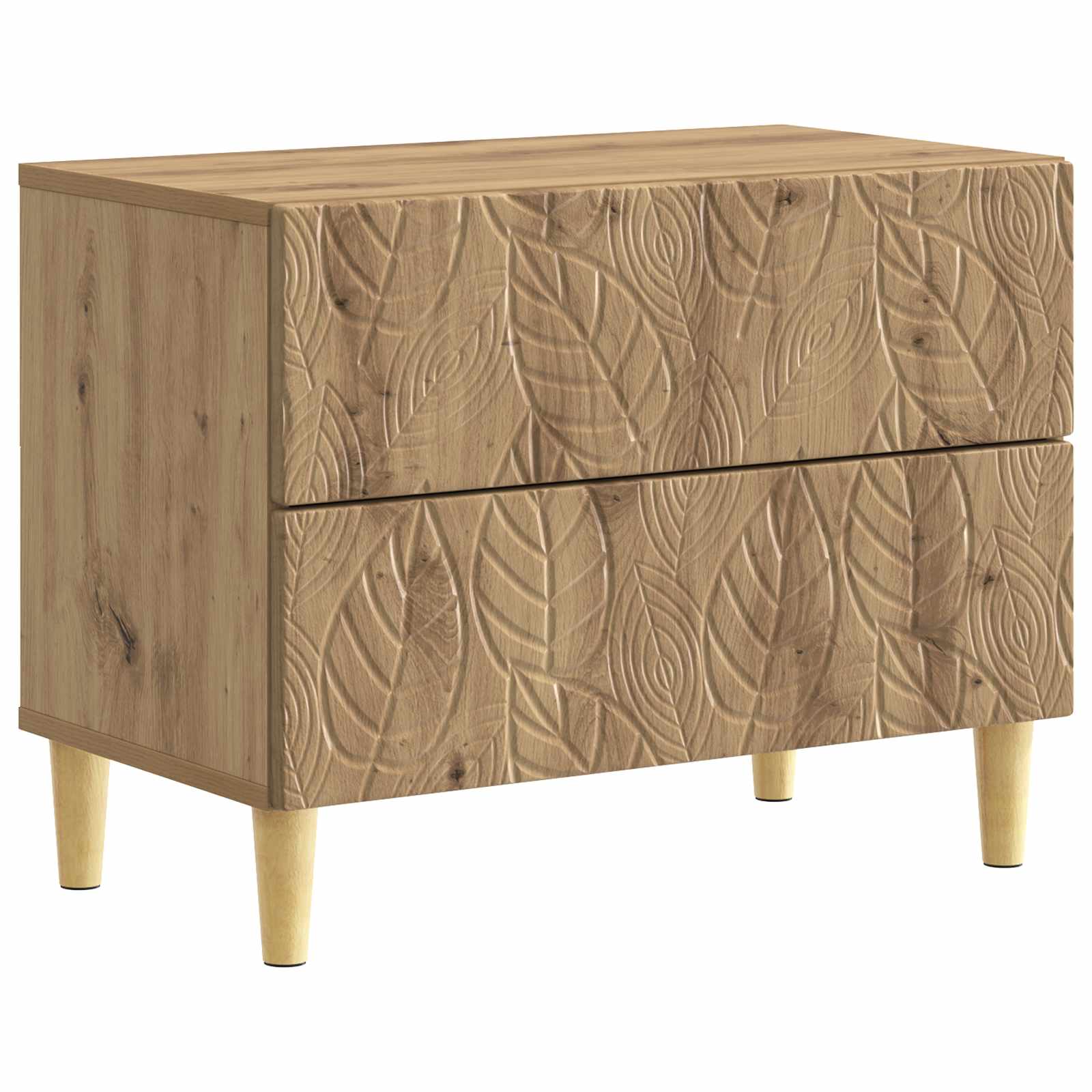 Sengebord Artisan-eg 62 x 34,5 x 48 cm Konstrueret træ billede