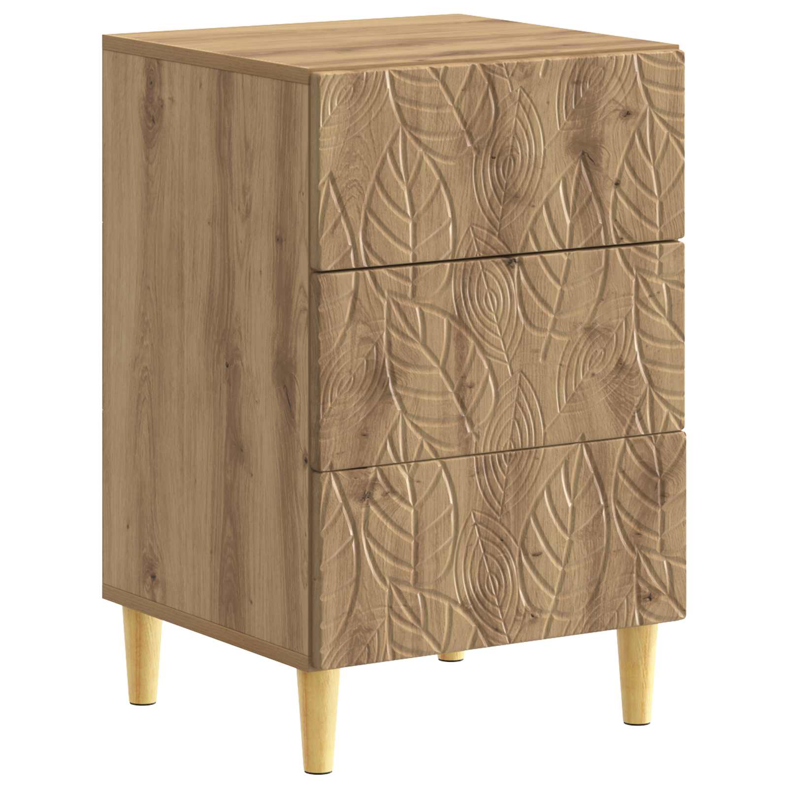 Sengebord Artisan-eg 43 x 39,5 x 66,5 cm Konstrueret træ billede