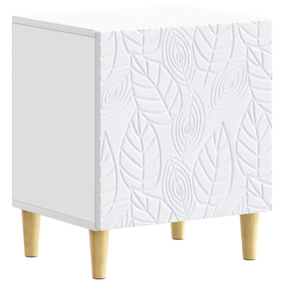 Sengebord 2 pcs Hvid 43 x 34,5 x 50 cm Konstrueret træ