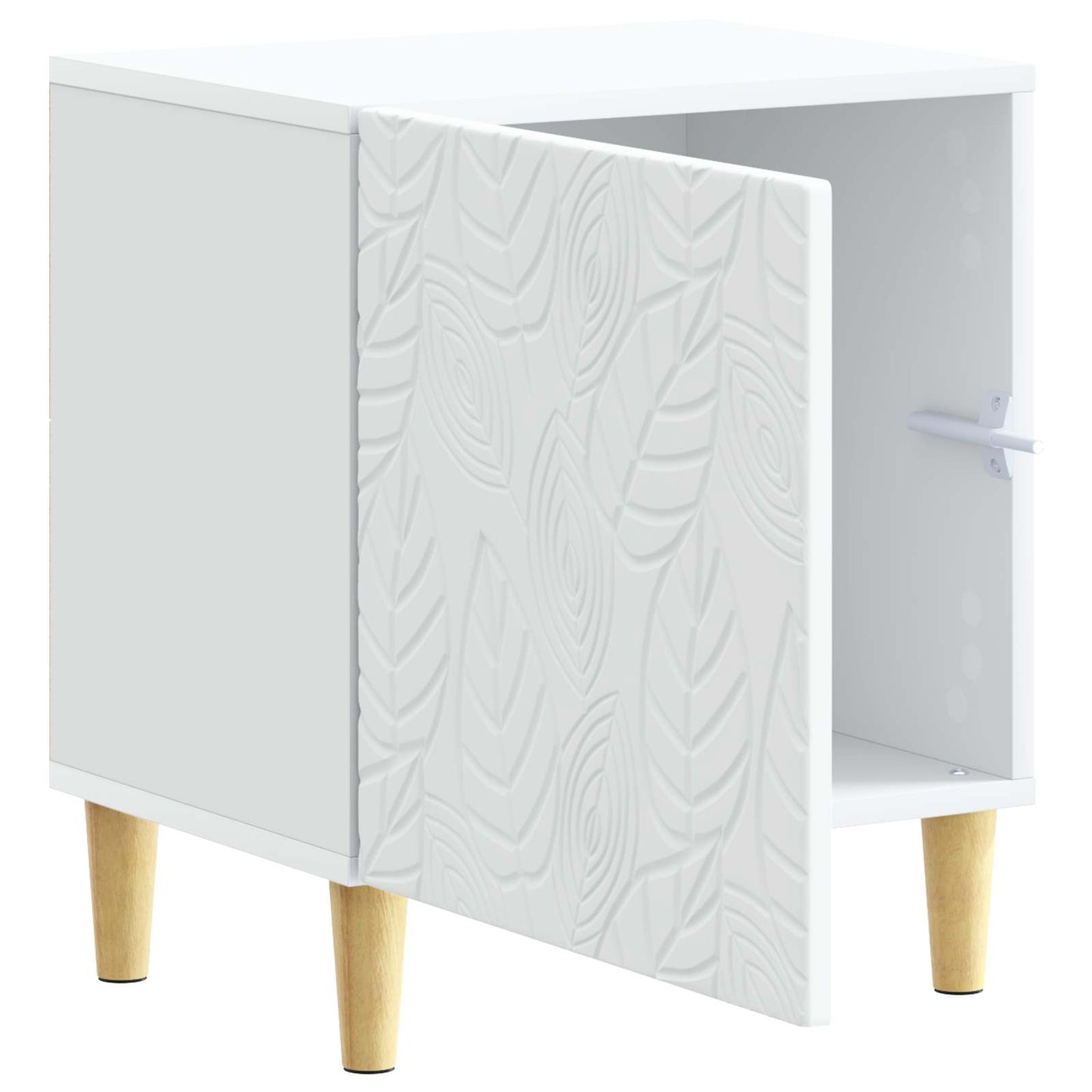 Sengebord 2 pcs Hvid 43 x 34,5 x 50 cm Konstrueret træ