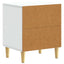 Sengebord 2 pcs Hvid 43 x 34,5 x 50 cm Konstrueret træ
