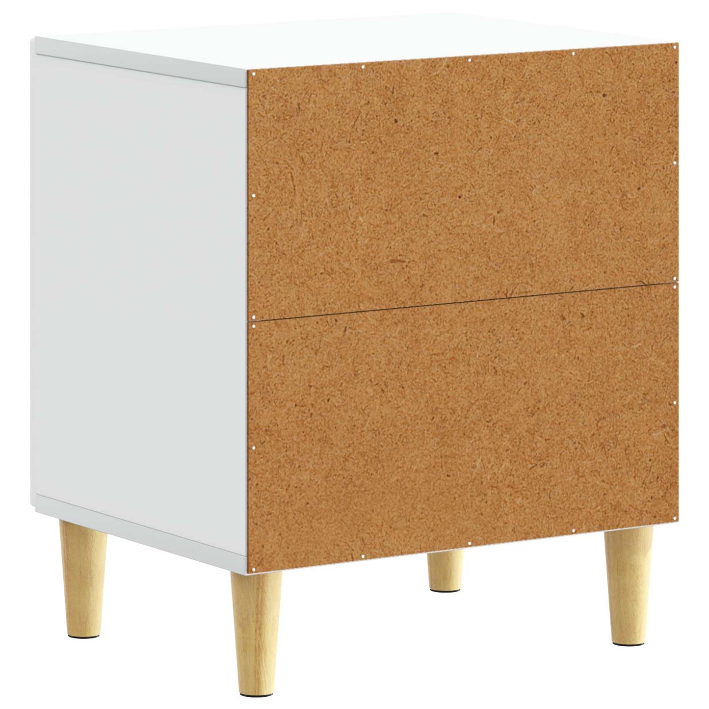 Sengebord 2 pcs Hvid 43 x 34,5 x 50 cm Konstrueret træ