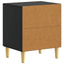 Sengebord 2 pcs Sort 43 x 34,5 x 50 cm Konstrueret træ