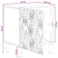 Sengebord 2 pcs Sort 43 x 34,5 x 50 cm Konstrueret træ