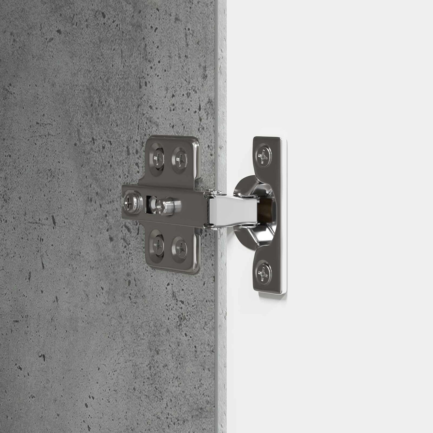 Sengebord Betongrå 43 x 34,5 x 50 cm Konstrueret træ