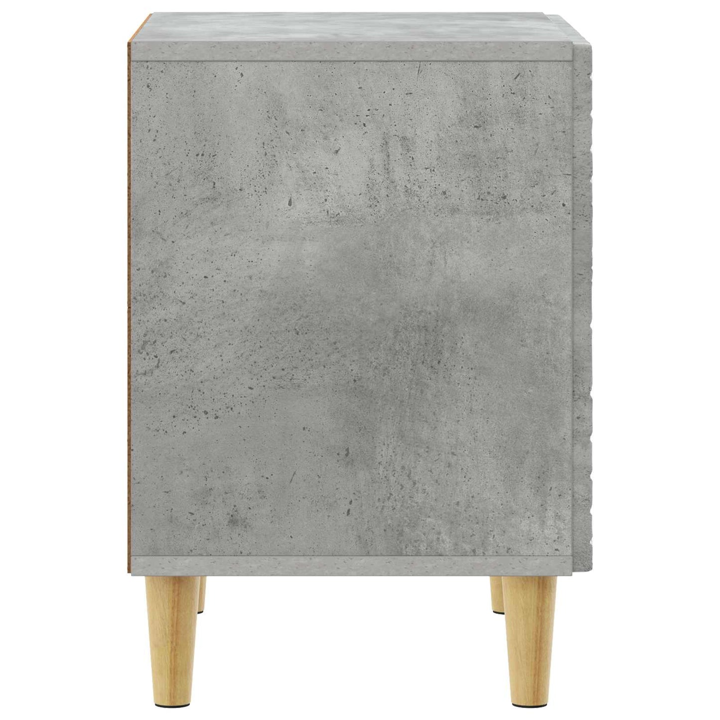 Sengebord 2 pcs Betongrå 43 x 34,5 x 50 cm Konstrueret træ