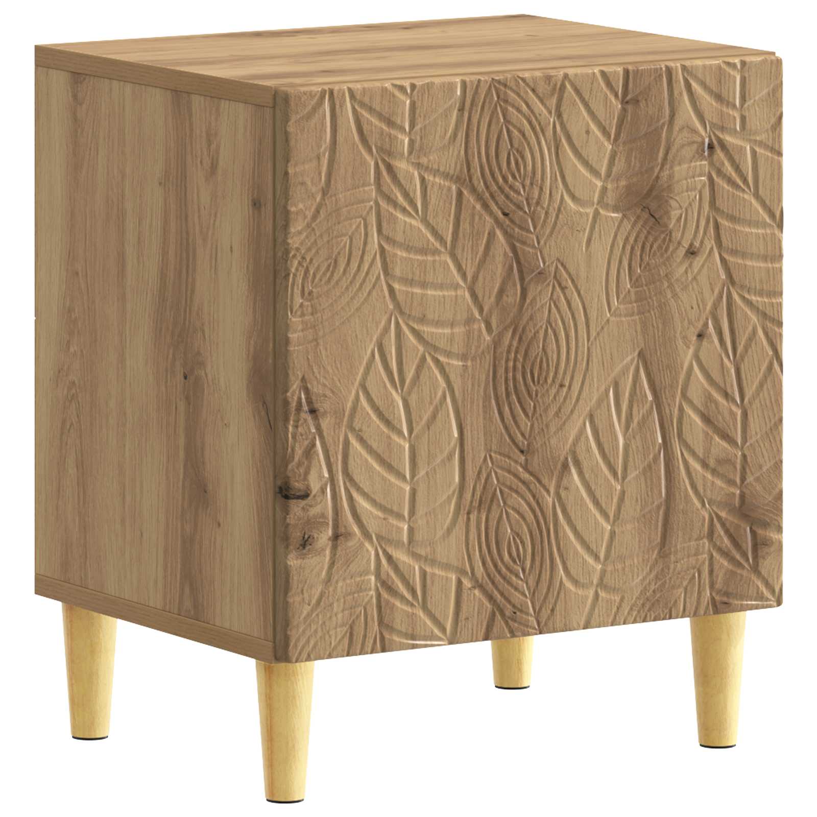Sengebord Artisan-eg 43 x 34,5 x 50 cm Konstrueret træ billede