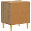 Sengebord 2 stk. Artisan-eg 43 x 34,5 x 50 cm Konstrueret træ