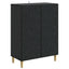 Sideboard Sort 66 x 34,5 x 90 cm Konstrueret træ