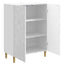 Sideboard Hvid højglans 66 x 34,5 x 90 cm Konstrueret træ
