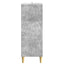 Sideboard Betongrå 33 x 34,5 x 90 cm Konstrueret træ