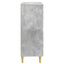 Sideboard Betongrå 33 x 34,5 x 90 cm Konstrueret træ