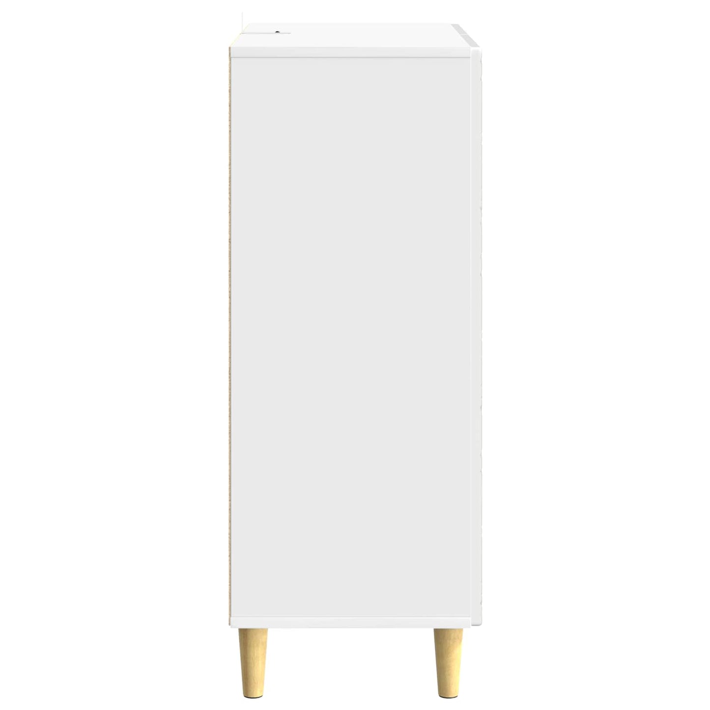 Sideboard Hvid højglans 33 x 34,5 x 90 cm Konstrueret træ
