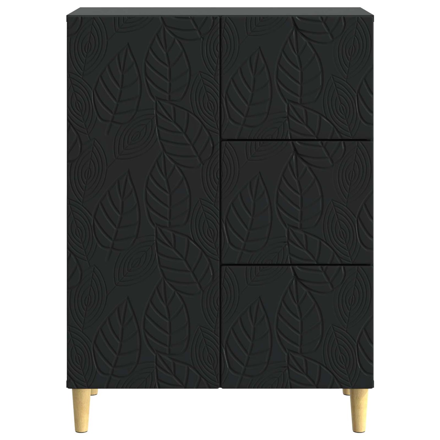 Sideboard Sort 66 x 34,5 x 90 cm Konstrueret træ