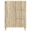 Sideboard Sonoma-eg 66 x 34,5 x 90 cm Konstrueret træ